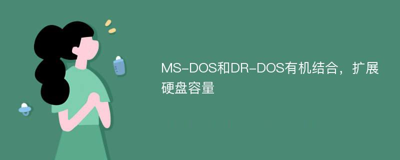 MS-DOS和DR-DOS有机结合，扩展硬盘容量