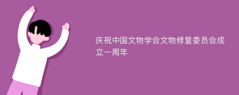 庆祝中国文物学会文物修复委员会成立一周年